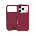 Blu Element Silicone Compatible with MagSafe Case for iPhone 17 Pro Max - Cranberry-Microfibre lining to prevent scratches