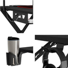 Emerge Vizon 47" Gaming Desk - Black-Overall Dimensions: 35"H x 47.2"W x 26.6"D
