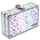 Vaultz Pencil Box - Cheetah-Mesh pocket and elastic pencil band inside for organization