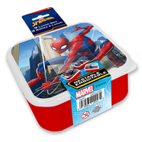 Danawares Marvel Spider-Man 3-Piece Square Lunch Box Set-Set of 3 square containers featuring Spider-Man
