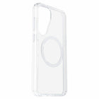 OtterBox Symmetry Clear Magnets Case for Samsung Galaxy S25+ - Clear with Blue Tint-Built-in anchors let you connect phone straps and charms