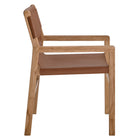 Modway Sonora Leather Dining Chair - Chestnut Tan-6