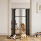PawHut 55" Extra Tall Pet Gate - 30-41" W Adjustable Baby Gate-1.8-inch narrow bar spacing stops small pets from squeezing through
