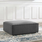 Modway Restore Ottoman - Charcoal-Durable Polyester Fabric Upholstery