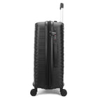 TUCCI Lussore 20" Hardside Carry-On Luggage - Black-Anti-Scratch Resistant Texture – Maintains appearance through travel. A textured finish that resists scuffs and maintains its sleek look trip after trip