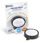 Learning Resources-3 Message Recorder - Speech Bubble - Pack of 3-Record Over and Over: With 20 seconds of recording time and an easy step-by-step guide, it's simple to record a new message every day! Turn it into a social-emotional learning game!