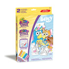 Crayola Colour & Erase Reusable Puzzle Set - Bluey-4 WASHABLE MARKERS: Comes with 4 vibrant, washable markers that wash easily from skin and most washable clothing