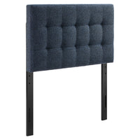 Modway Lily Upholstered Twin Size Headboard - Navy Chenille-Chenille Fabric Upholstery