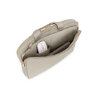 Bugatti Commuter Series Laptop Bag - 16" - Taupe-Reinforced webbing top handles