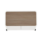 Manhattan Comfort Abbey 31.5" Modern Accent Cabinet - Maple and Off White-15.7" L x 31.5" W x 32" H