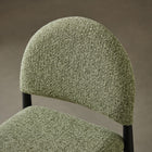 Modway Hayley Upholstered Fabric Counter Stools 2-Piece Set - Black/Leaf-Padded Seat