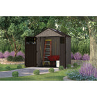 Suncast Everett Storage Shed - 6' x 5' - Dark Taupe-All weather construction provides water resistance and UV protection.