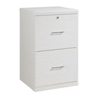 Office Star Alpine 2-Drawer Vertical Filing Cabinet - White-2 storage drawers
