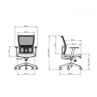 Kopplen Ergonomic Office Chair with Lumbar Support - Black-Effortless Mobility