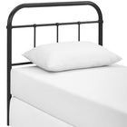Modway Serena Twin Steel Headboard - Brown-Non-Marking Foot Caps