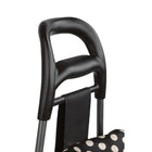 BIOS Living Rolling Shopping Cart - Black polka dots - 3 wheels -6