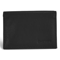 Champs Onyx Leather Card Case - Black-Leather card holder in gift box