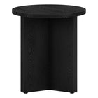 Hudson&Canal Anders 20"W Round Side Table - Black Grain-Features easy assembly