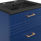 Modway Daybreak 24" Bathroom Vanity - Blue/Black-Assembly Required