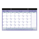 Blueline 13 Months Monthly Academic Desk Pad - July to July - 17-3/4" L x 10 7/8" W - Bilingual-13 Months, July to July