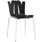 Modway Flare Dining Side Chair - Black-Modern Side Dining Chair