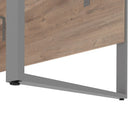 Bestar Aquarius Computer Desk - Rustic Brown & Graphite-Made in Canada