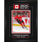 Frameworth Connor McDavid Classic Series 2025 Four Nations - Framed Print - 16" x 20"-Officially licensed Team Canada hockey print featuring Connor McDavid at the 2025 Four Nations tournament