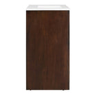 Modway Appia 36" Bathroom Vanity - Walnut/White-8" Centerset Holes