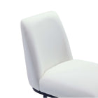 Manhattan Comfort Serena 17.71" Modern Leatherette Upholstered Barstool - White-Weight Capacity: 300 Lbs