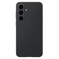 Samsung Silicone Cellphone Case for S25 FE - Black-Silicone Case has a soft-touch finish that feels great in your hand and helps you keep a secure grip