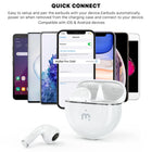 MyBat Pro Orbit True Waterproof Wireless Earbud - White-Crystal Clear Calls with ENC  Environmental Noise Cancellation (ENC) minimizes background noise for better voice clarity