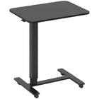HOMCOM 25.6" Pneumatic Standing Desk Adjustable Height - Black-Gas lift smoothly adjusts stand up desk between 28.7"-43.3"
