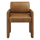 Modway Daven Vegan Leather Dining Armchair - Canyon-8