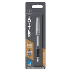 Parker Jotter Fountain Pen - Stainless Steel with Chrome Trim - Medium Nib - Blue Ink-The iconic Jotter design, now as a fountain pen