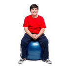 Bouncyband Non-Rolling Balance Ball Chair for Middle/High School Kids - 55 cm-Builds core strength and a healthy posture during work outs, at school and at work
