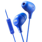 JVC HA-FX38M-A Marshmallow In-Ear Headphone with Mic & Remote, Blue-Inner-Ear Headphone
