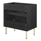 Modway Chaucer 30" Bathroom Vanity Cabinet - Black-Sink Basin And Fixtures Not Included