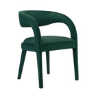 Modway Pinnacle Performance Velvet Dining Chair - Green - 2 Pack-Weight Capacity: 330 lbs.