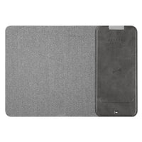 General Supply Goods + Co 10W Rolled Up Mouse Pad Wireless Charger - Textured Grey-Works with other Qi-enabled devices and accessories.