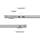 Apple MacBook Air 15" - M5 - 10-core CPU - 1TB SSD - 24 GB Memory - Silver-Connect It All - MacBook Air features two Thunderbolt 4 ports, a MagSafe charging port, a headphone jack - as well as the Apple N1 wireless chip for Wi-Fi 7 and Bluetooth 6. And it supports up to two external displays