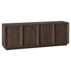 Hudson&Canal Morse Rectangular TV Stand for TV's up to 75" - Alder Brown-A timeless design accommodates TVs up to 75" for your entertaining space
