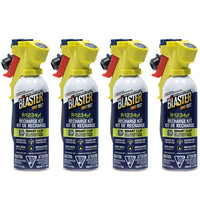 Blaster R-1234yf Recharge Kit Trigger w/Gauge + SC 12 oz - 4 Pack-Smart Clip turns dark blue to indicate correct fill