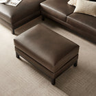 Modway Roscoe Vegan Leather Ottoman - Espresso-Pocket Coil + Sinuous Springs
