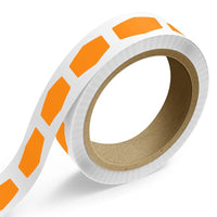 JAM Paper Standard Label Rolls - Marquis Shaped - 1 7/8 x 3 15/32 - Neon Orange - 125 Labels/Roll-Colour: Neon Orange | Make your mail stand out with colourful shipping address labels.