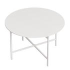 HOMCOM 47" Steel Frame Drop Leaf Folding Dining Table for 2-4 - White-This round dining table offers three modes for flexible dining or working