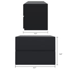 Nexera Avenue Nightstand With 1-Drawer And Folding Door - Black-Designed and made in Canada with CARB II/FSC Certified particle board and MDF materials.  Ships in 24-48H from order date. Assembly required