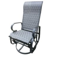 Dura Housewares Riviera Swivel Chair - Grey-Smooth swivel motion for added comfort