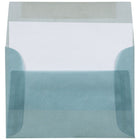 JAM Paper 4Bar A1 Translucent Vellum Invitation Envelopes - 3.625" x 5.125" - Ocean Blue - 25 Pack (1591614)-Quantity: 25 envelopes per pack