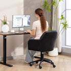 HOMCOM Swivel Office Chair with Adjustable Height - Black-Assembly required