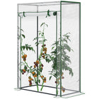 Outsunny 40"L x 20"W x 59"H Walk-in Garden Greenhouse with Steel Frame and Roll up Door- Tall and narrow design is perfect for limited outdoor spaces
 